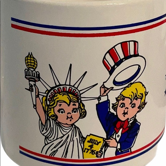 Vintage Campbell’s Soups SALUTE AMERICA cup mug x2 - Picture 2 of 15